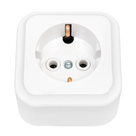 Розетка GISelt Premiera 1-я c з/к зовнішня IP20, G 8003-42 - 1