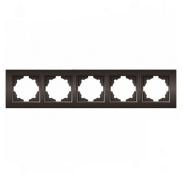 Рамка EL-BI Zena п'ятірна, чорний, 500-011100-250