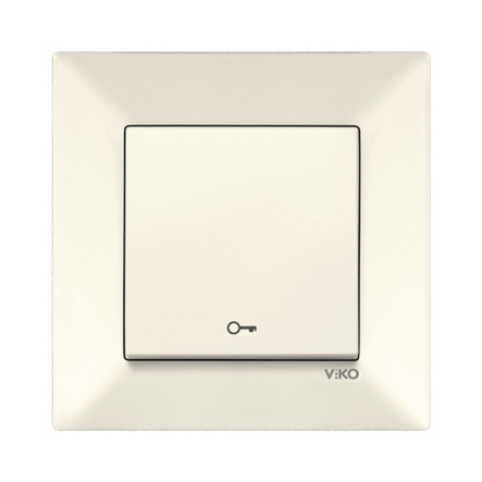 Кнопка открывания дверей VIKO Meridian, 90970205-WH, крем - 1