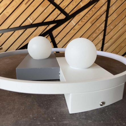 Светильник VIOLUX Smart PICASSO-R 80W, 3000K-6000K, 5200Lm, пульт, 500 мм, белый, 220625