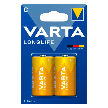 Батарейка VARTA LONG LIFE R-14 C(343)FOL 2 ALKALINE - 1