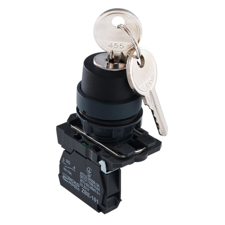 Кнопка TB5-AG41 поворотная с ключом 2-х позиционная, ACKO-УКРЕМ, A0140010154 - 1