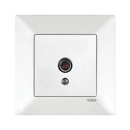 Розетка TV концевая VIKO Meridian, 90970010-WH, белая - 1