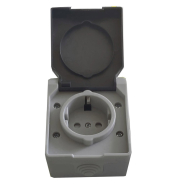 Розетка накладна TNSy SURFACE, 1-я, з/к, IP54, TNSy5000169