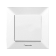 Выключатель двополюсний 16А, Panasonic Arkedia Slim, білий, 00432WH