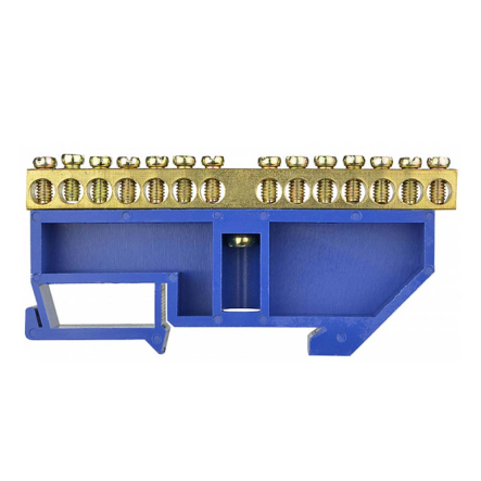 Нульова шина із ізолятором на DIN-рейку АСКО-УКРЕМ ВС - 4А 14, A0150120052 - 1