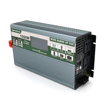 Инвертор с правильной синусоидой Demuda DMDPSW-1500W, 12V/220V, 1500W, 2 универ. розетки - 1