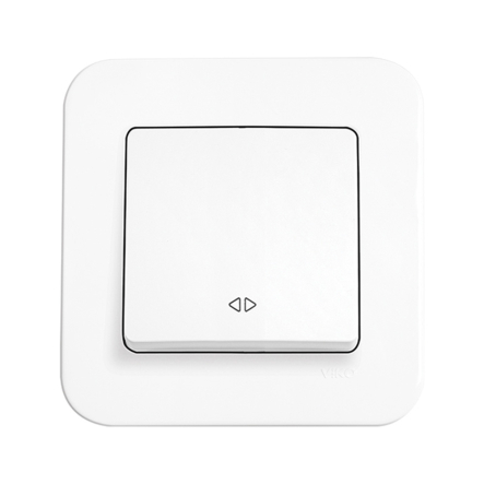 Вимикач 1 кл. реверсний, VIKO Rollina, 90420031, білий - 1