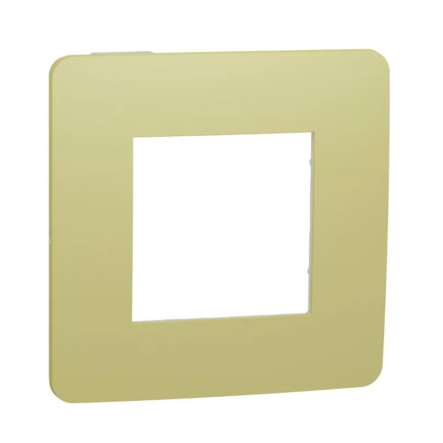 Рамка однопостова Schneider Electric NU280211 (зелене яблуко / білий) UNIСA Studio - 1