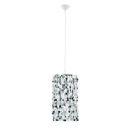 Підвіс ALFA 16470 CHAPLET 1*E27 60W D 27 см, H 130 см, сріблясто/чорний