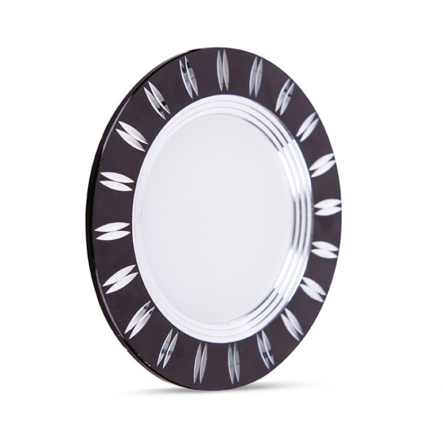 Світильник світлодіодний FERON AL779, 5W, 4000K, 400Lm, круглий, вбудований, 93х28мм, чорний, 4989 - 1