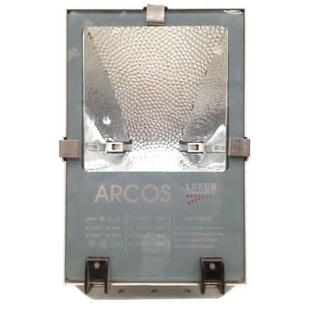 Прожектор під лампу ARCOS Rx7S AR-150-LUX, дросель, сірий - 1