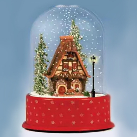 Сувенир Sirius P 23036М, падающий снег, 23х36 см, 25 новогодних мелодий - 1