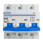 Автоматичний вимикач АСКО-УКРЕМ ВА-2003 3р, D 63А, A0010030002