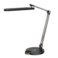 Настільна лампа SIRIUS BL-1131-C matt black 9W бездротова зарядка, чорна