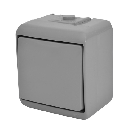Вимикач 1-кл (IP44) сірий, VHE-1-SR, Hermetics, ETI - 1