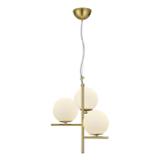 Підвіска TRIO Pure 1xE14х60W, 40х150 см, матова латунь/білий