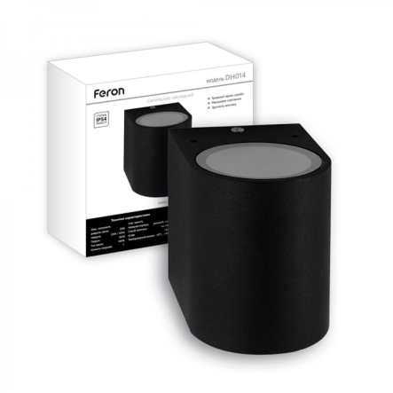Світильник настінний FERON, DH014, 230V, MR16/GU10, чорний - 1