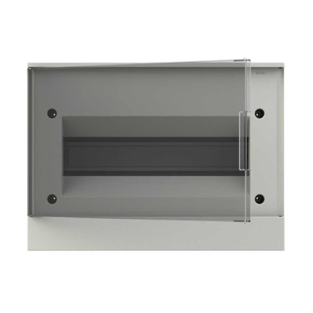 Щит розподільчий ABB BASIC E, 1SZR004002A2204, 12 модулів накладний, IP41 (прозорі дверцята) - 1