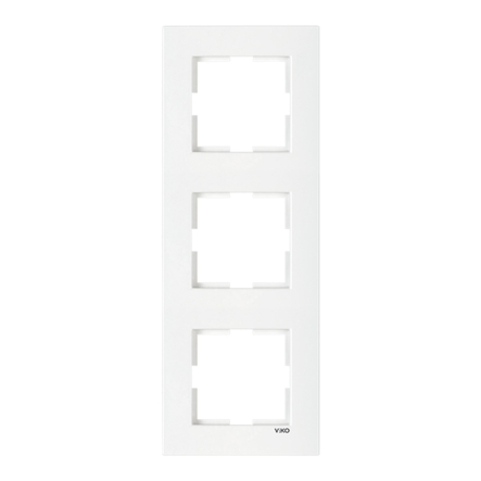 Рамка потрійна вертикальна VIKO KARRE, 90960222, біла - 1