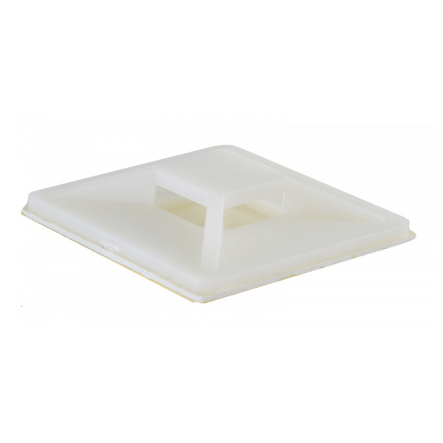 Площадка самоклеющаяся АСКО-УКРЕМ 40х40 мм, белая, под хомут (50шт), A0150090018