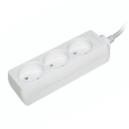 Удлинитель IEK У3 3 места 2Р/3м, 2х0,75мм2 10А, WYP10-06-03-03-N