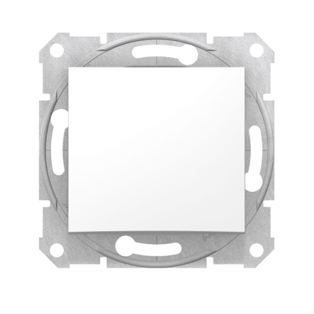 Переключатель одноклавишный, перехресний, Schneider Electric Sedna, білий, SDN0500121 - 1