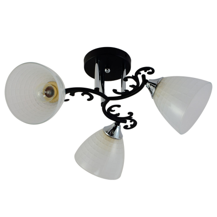 Люстра VALESO V XA1308/3 Black Chrome на 3 плафона