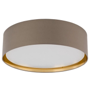 Світильник стельовий TK-lighting BILBAO 4399, 4xE27х15Вт, D 60 см, H 17 см, бежевий/золото