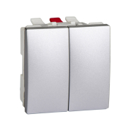 Вимикач двоклавішний, алюміній, Schneider Electric Uniсa, MGU3.211.30