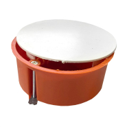 Коробка распределительная под гипсокартон d 80 мм, с крышкой