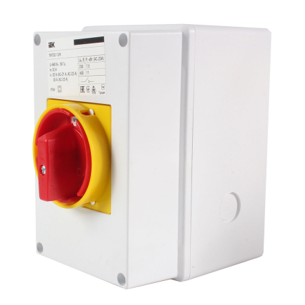 Переключатель кулачковый IEK ПКП32-13/К 32А "откл-вкл" 3Р/400В, IP54, BCS33-032-1 - 1