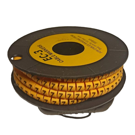 Маркировка кабельная Techno Systems МК1 1,5-2,5мм2 символ "7" 1000шт/ролл, TNSy5502425 - 1