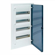 Щит внутрішній пластиковий Hager GOLF VF412TD, 48 модулів, IP30, прозорі двері (4х12)