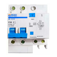 Автоматический выключатель дифференциального тока АСКО-УКРЕМ ДВ-2006, 2р, C 16А/30 мА, A0030030001