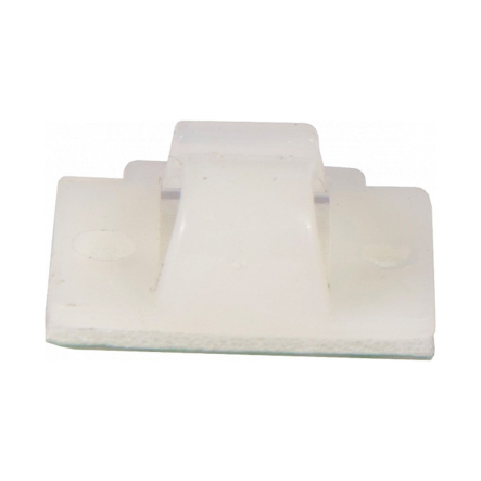 Майданчик із кліпсою на самоклейці АСКО-УКРЕМ С2, біла (100шт) 20х14 мм, A0150090113 - 1