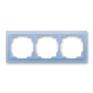 Рамка тройная Neo білий/синий лед