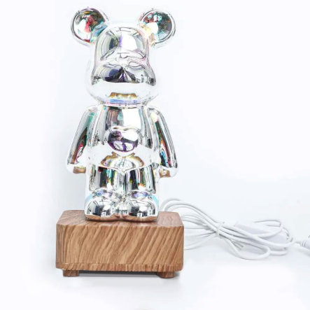 Ночник стеклянный 3D стеклянный Ведмедик Фейерверк, 8 режимов, USB, 20 см, RGB Ночник стеклянный 3D стеклянный Ведмедик Фейерверк, 8 режимов, USB, 20 см, RGB