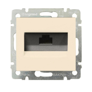 Розетка компьютерная RJ45 UTP категория 5Е LEGRAND Valena, 774130, бежевая