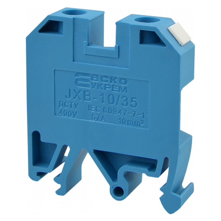 Клемники винтовые JXB-10х35 синий, АСКО-УКРЕМ, A0130010025