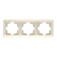 Рамка тройная горизонтальная VIKO CARMEN, 90572103, крем