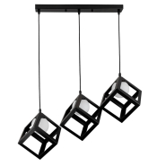 Люстра підвіс LEVISTELLA 756PR160glass-3 BK+WH (500)