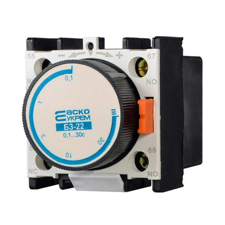 Блок задержки АСКО-УКРЕМ БЗ-22 (0,1-30 сек при включении)(LA2-DТ2), A0040050005