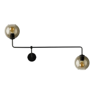 Бра Nowodvorski 9362, Monaco 2xE27x60W, 18/40x99 черный/янтарь