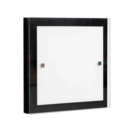 Світильник дерев'яний ДеКоРа, 2х60W, Е27, 300х300 мм, квадрат, венге, 51733 - 1