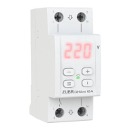 Реле напряжения ZUBR&amp;nbsp;D2-63 red, 63A, компактное
