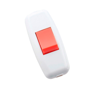 Вимикач навісний LEZARD, біло-червоний на бра, 715-1101-611