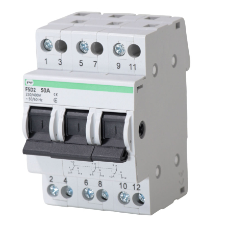 Переключатель нагрузки Промфактор FSD2 3P 50A 1-0-2 - 1