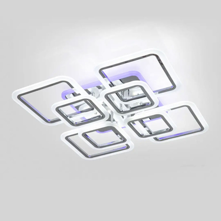 Люстра LED VATAN light 1127/4+4 хром - 1