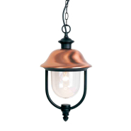 Світильник парковий Lusterlicht, Verona II, E27, 100Вт, підвіс, чорний, прозорий/РС